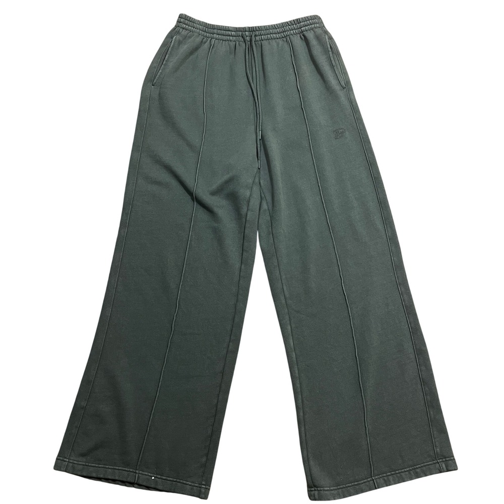 PINK Victoria's Secret Premium Fleece Wide Leg Sweatpants Women's Olive Size L